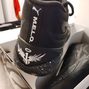 Puma Black and White Basketball Sneakers